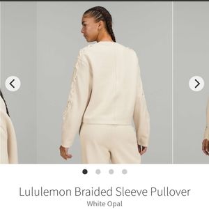 Lululemon Braided Sleeve Pullover in Opal